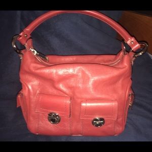 Marc Jacobs red leather satchel